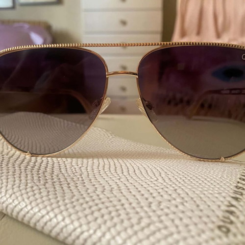 Quay Australia High Key Luxe polarized sunglasses, gold