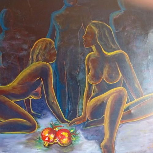 Nude painting used 1m x 80 cm