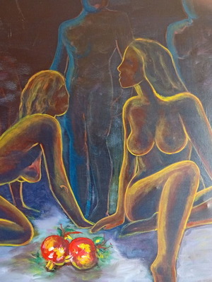 Nude painting used 1m x 80 cm