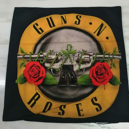 Guns n Roses decorative pillowcase new, 40x40 cm velvet