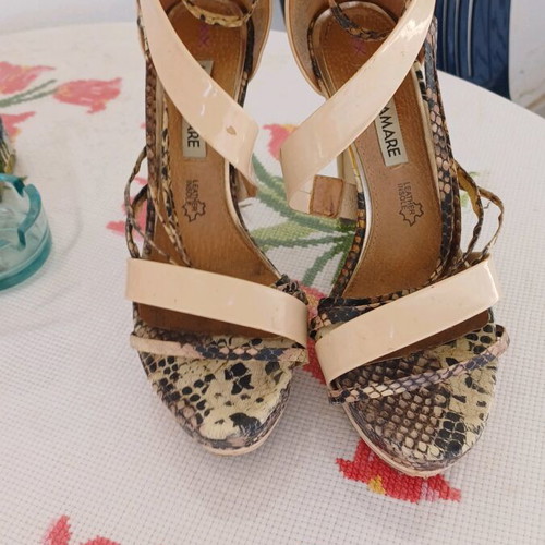 Maria Mare sandals like new, high heels, beige, size 37