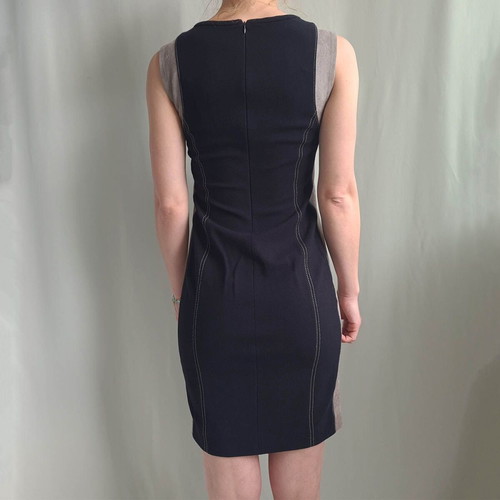 Marc Cain women's bodycon dress like new, size XS/S, beige and black