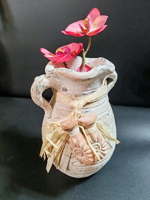 Decorative vase in boho style new, handmade