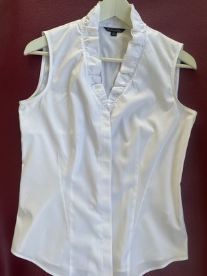 Brooks Brother No:4 sleeveless shirt, white