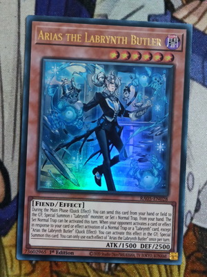 Arias the Labrynth Butler Effect Monster Yu-Gi-Oh! card like new
