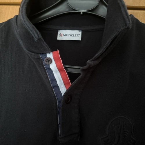 Moncler Long-Sleeve Shirt Black Medium like new