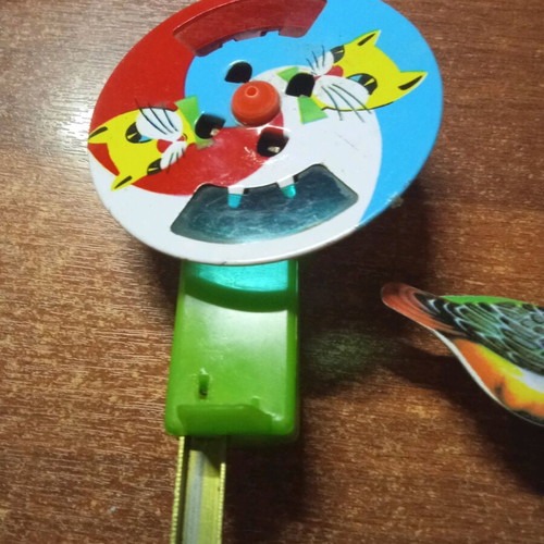 Replicas of tin toys used for decoration