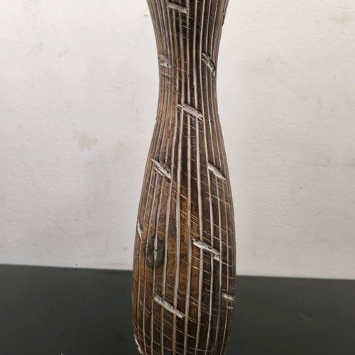 Wooden candlestick used