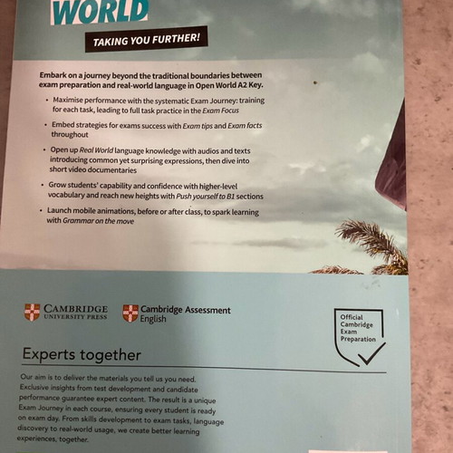 Open World A2 Key Workbook Frances Treloar English learning book used