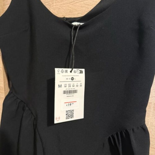 Bershka black top, size M / 38 / 10, new