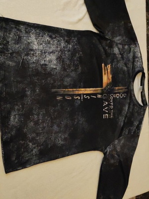 Blouse xxl thin long-sleeve new, blue petrol
