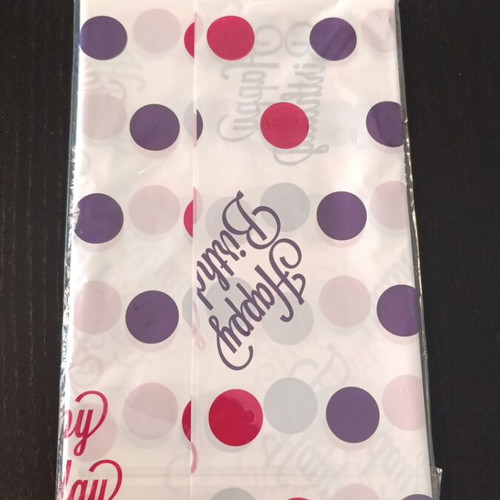 Tablecloth new Happy Birthday design 120x180cm