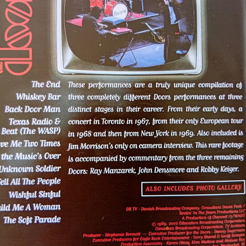 Doors DVD like new, soundstage performance