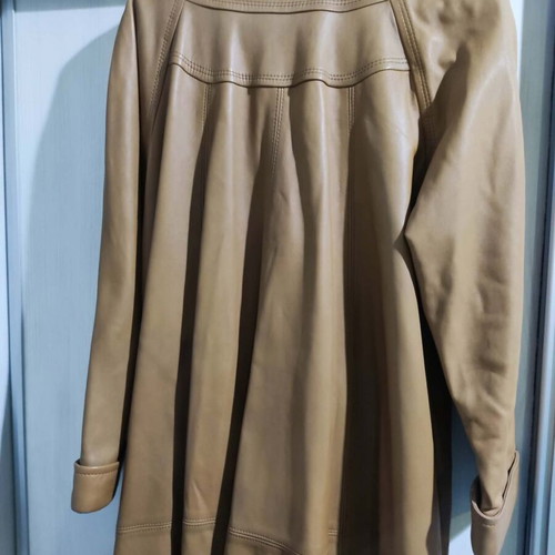 ZEDA Roberto Bertolucci leather women's coat like new brown XL