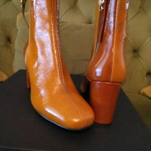 Pinko women's ankle boots new, leather, size 39, 6 cm heel