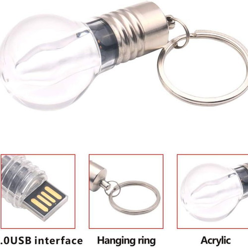 USB flash drive stick 8GB lamp-shaped keychain