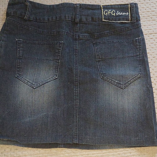 Denim skirt like new, size L 40, blue