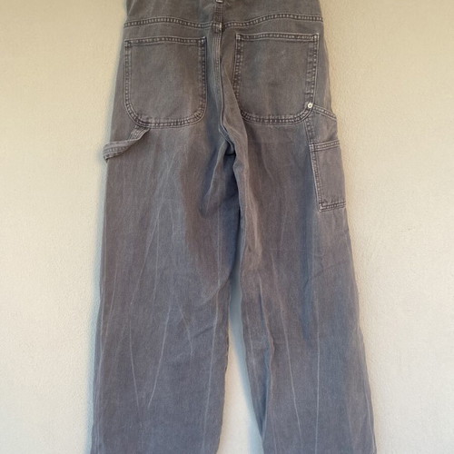 Pull & Bear Wide-Leg High-Waisted Jeans Size S, Like New, Gray