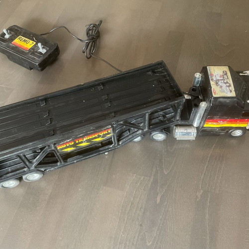 Retro plastic toy truck used from 1997, collectible