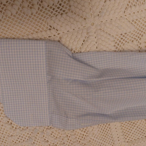 Men's shirt XL like new, long sleeve blue-white checkered