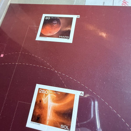 Swiss Stamps Solar System 2025 new, complete set