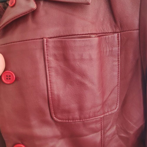 Arma genuine leather jacket new, size L, burgundy