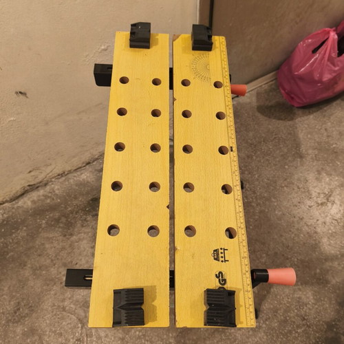 Parkside Workbench foldable, like new with integrated clamps