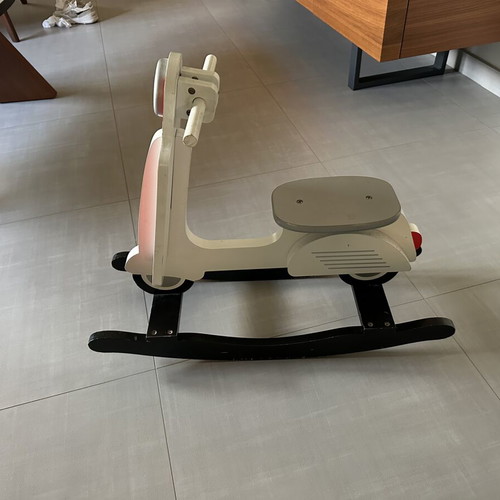 Wooden Vespa rocking toy used