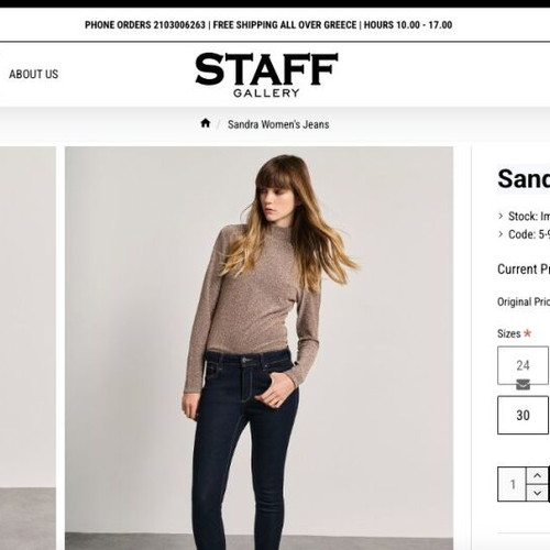 Staff Sandra Skinny Fit Jeans Mid-Rise Like New Size 29