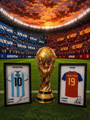 Συλλεκτικό σετ 3D Lionel Messi x Lamine Yamal World Cup Final Edition
