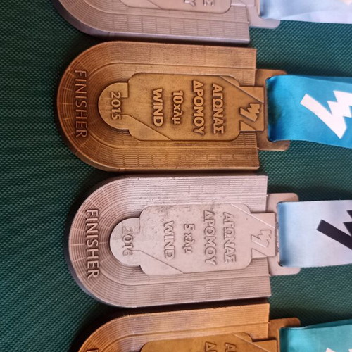 Athens Marathon Medals Set 2015-2016, 4 Pieces, like new