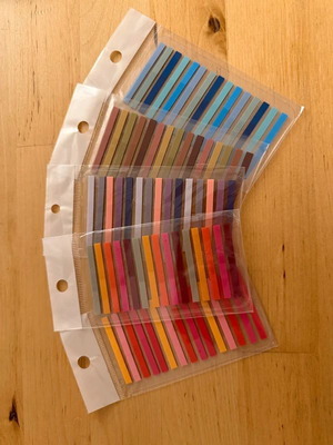 Set of page markers new, 1500 stickers in 5 colors