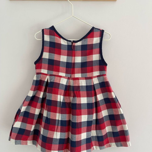Checkered winter dress Babylon for 9 months new