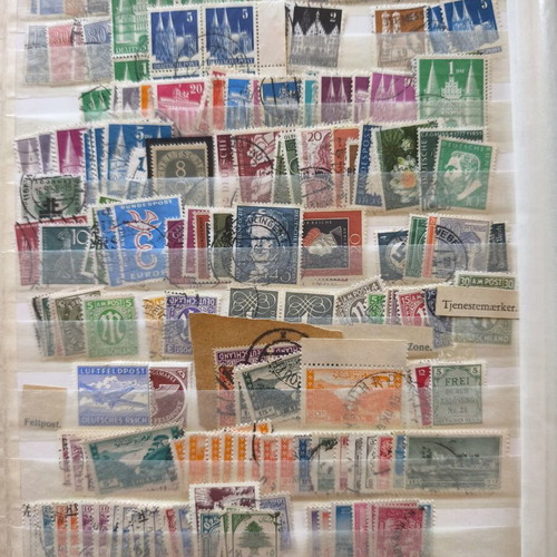 Multinational Lot of Used Collectible Stamps from Germany and Middle East