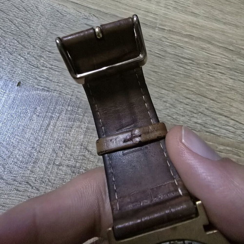 Visetti brown watch used, functional with leather strap
