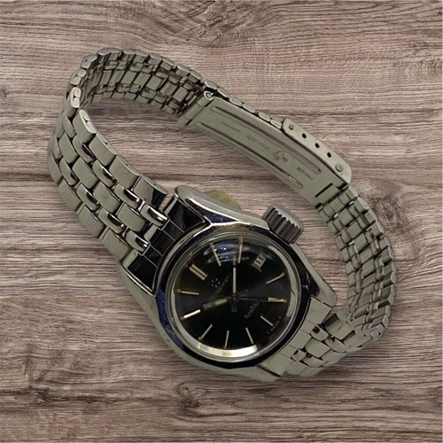 Eterna Matic Kontiki women's watch used, stainless steel, automatic, vintage 1970s