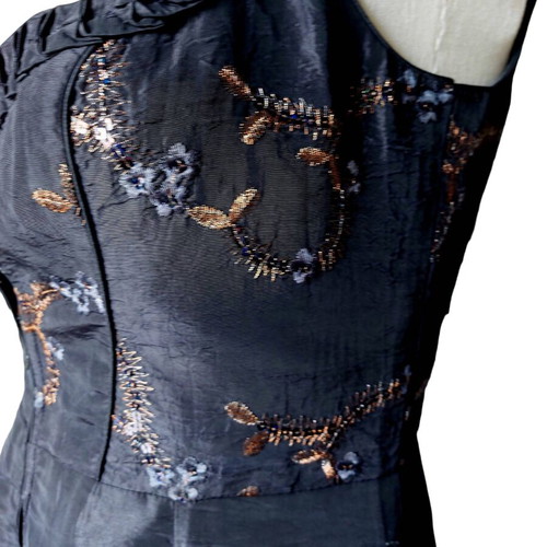Vintage evening dress taffeta like new, size 44