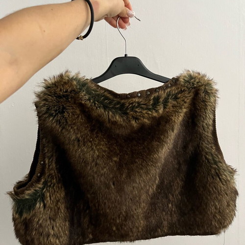 Doca fur bolero used, brown no s-m