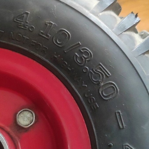 Heavy-duty cart wheel like new, inner diameter 35mm