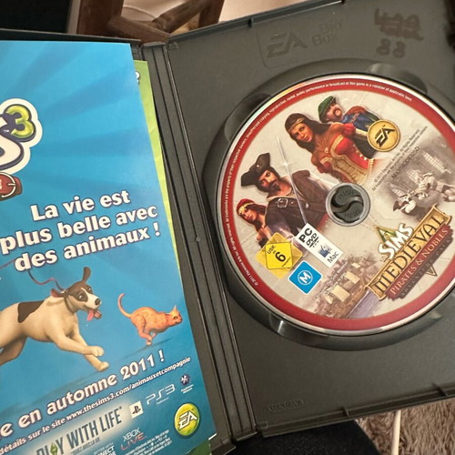 The Sims Medieval game and expansion used for PC