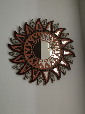 Διακοσμητικός καθρέφτης ήλιος 40cm vintage στυλ, σαν καινούργιο