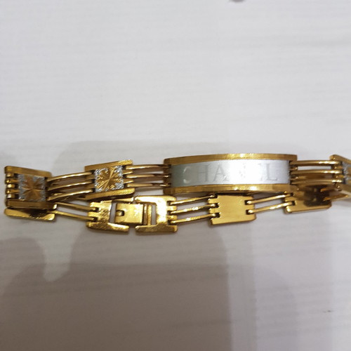 Men's bracelets made of steel used