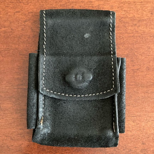 Black Suede Cigarette Case Like New