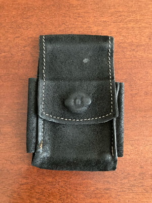 Black Suede Cigarette Case Like New