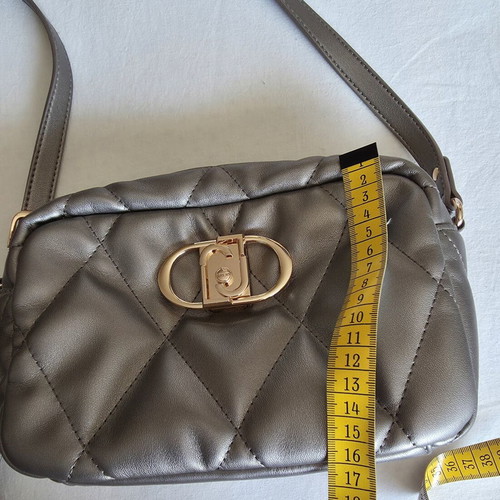 Liu-Jo Tihlini crossbody bag, metallic grey and gold