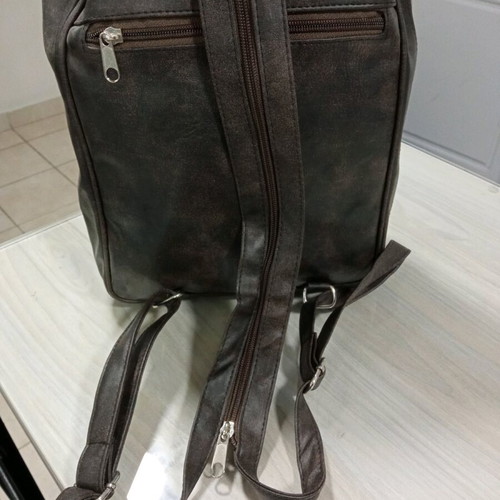 Women's leather backpack new brown