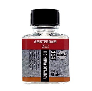 2 τεμάχια Βερνίκι βαζάκι ακρυλικών Talens Amsterdam gloss acrylic 75ml 114