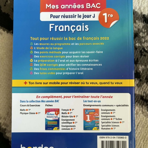 Francais book like new, French language
