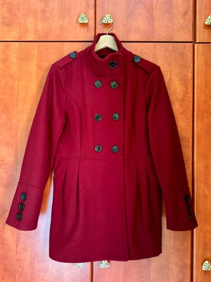 Bordeaux coat used, size S/M