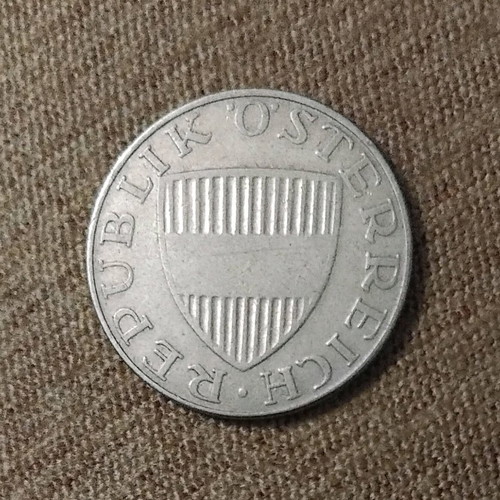 Austria Silver 10 Schilling 1957 used, 7.5g with 0.640 silver